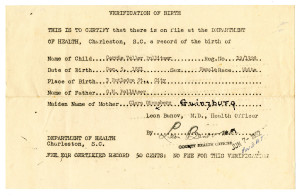 Barack Obama Sr and birth certificates in South Carolina Lucas Daniel